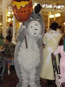 Eeyore Being Shy During the Parade