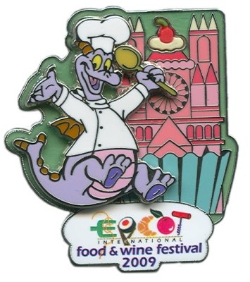 Exclusive Annual Passholder Pin for Epcot Food and Wine Festival 2009