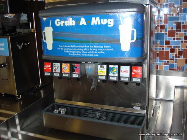 Contempo Cafe Mug Station at the Contemporary Resort