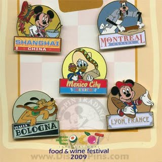 14th Annual Epcot International Food and Wine Festival City Pins