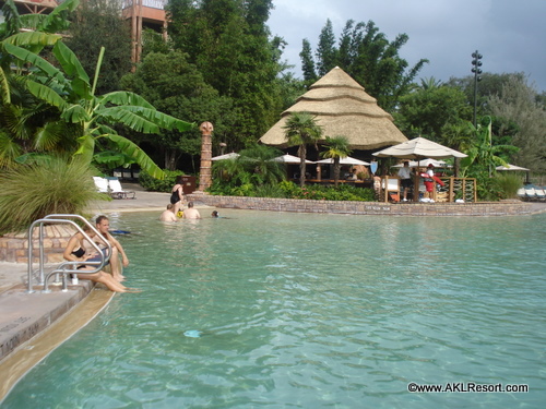 View of the Pool Bar Across Uzima Springs Pool