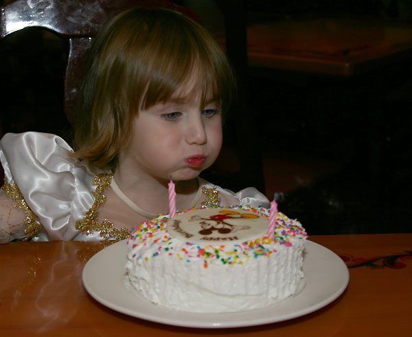 Princess Chloe at Akershus, Epcot's Norway: Pre-Ordered Birthday Cake