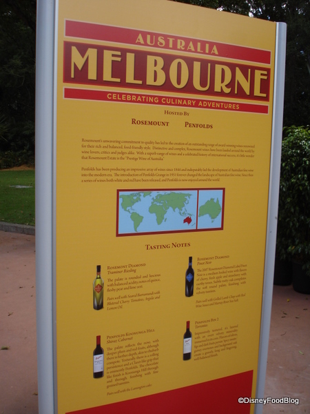 Melbourne, Australia Info Sign