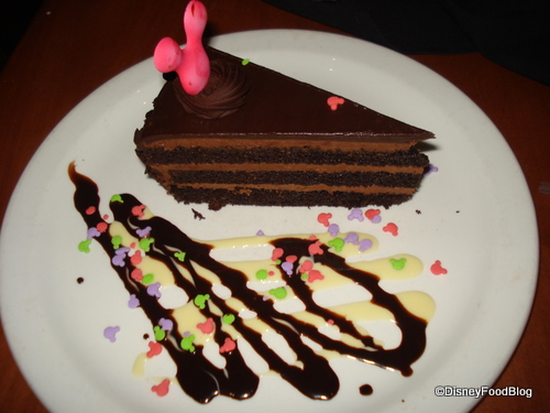 Le Cellier Chocolate on Chocolate Whiskey Cake
