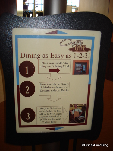 Contempo Cafe Ordering System Instructions