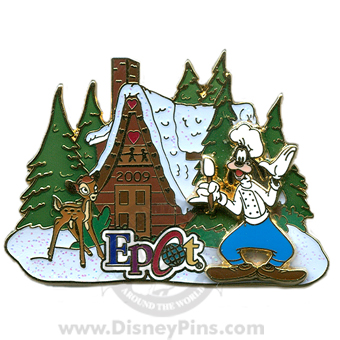 American Adventure in Epcot -- Gingerbread House Pin 2009