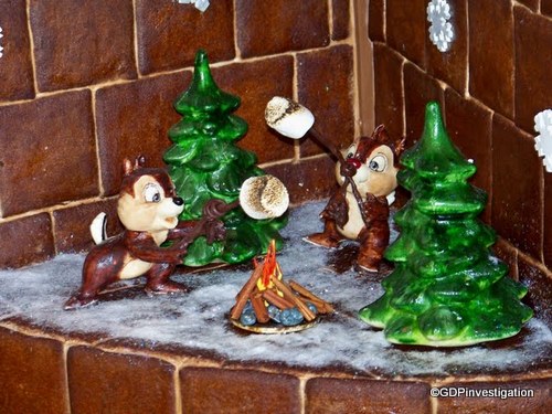 Chip and Dale Roasting Marshmallows
