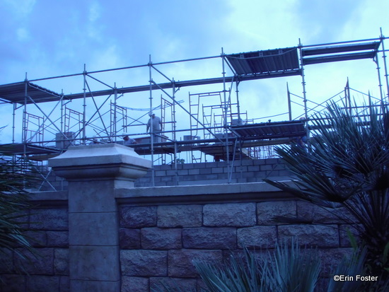 Construction Workers are in Full View of Guests in the Park