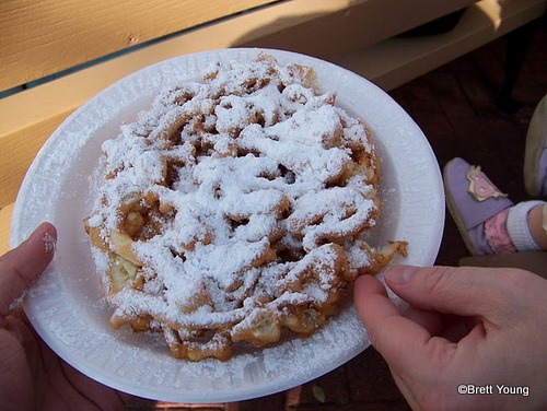 Funnel Cake with Powdered Sugar