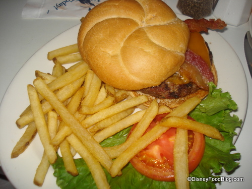 Bacon Cheeseburger and Fries