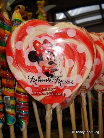 Minnie's Heart Shaped Lollipops