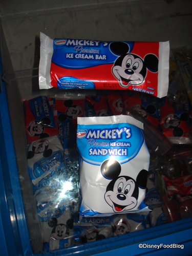 Mickey Bar and Sandwich