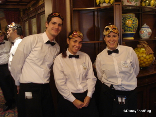 Servers in Their Carnevale Masks