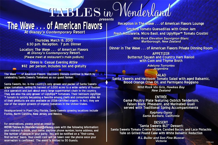 Tables in Wonderland March Wave Event