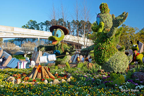 Epcot Flower and Garden Festival Campfire Topiary