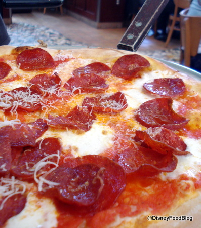 Disneyland's Naples Pepperoni Pizza -- Sister Restaurant to Via Napoli