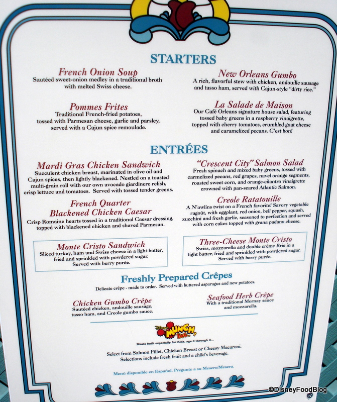 Review: Disneyland’s Cafe Orleans | the disney food blog