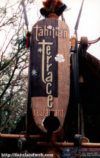 Tahitian Terrace Restaurant sign