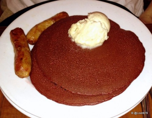 Valentine's Day Treat: Red Velvet Pancakes at Kona Cafe