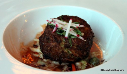 Dungeness-Crab-Cake-with-Asian-Slaw-and-Shaved-Radish-500x291.jpg