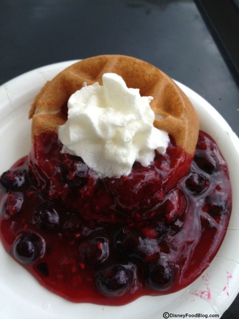 Belgian-Waffle-with-Berry-Compote-and-Wh