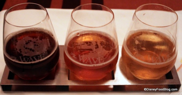 Beer Flight at The Wave