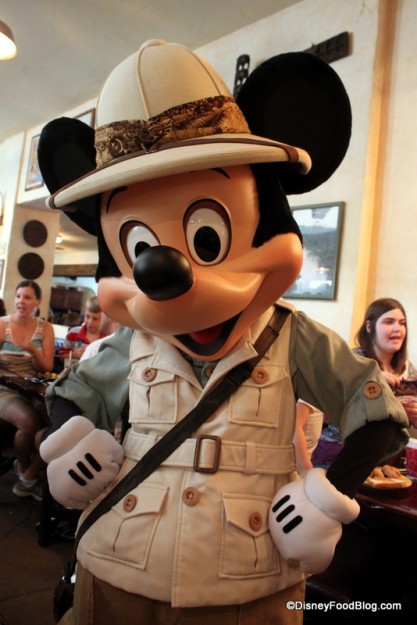 Mickey in Safari Costume at Tusker House
