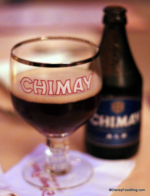 Chimay Blue at Be Our Guest Restaurant