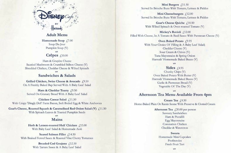 News Disney Cafe Opens At Harrods Department Store In