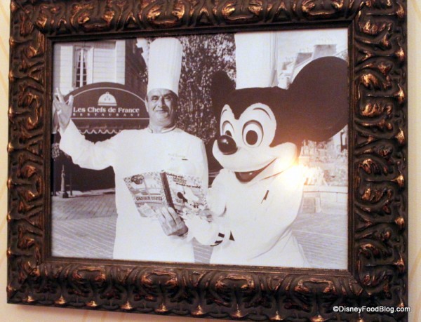 Chef Bucose with Mickey at Opening of Chefs de France