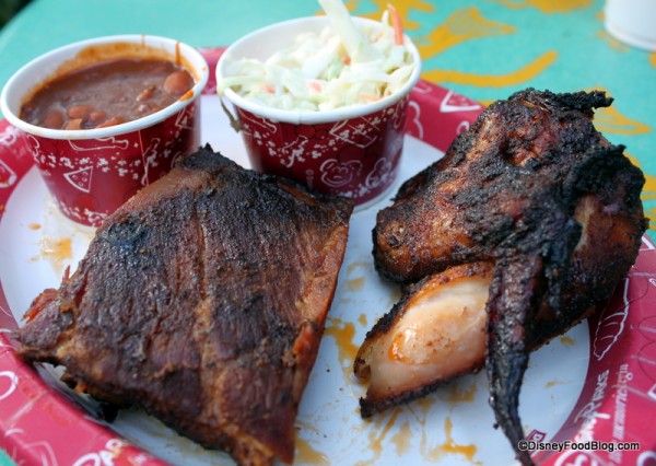 Barbecued Chicken and Ribs at Flame Tree Barbecue