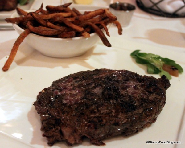 Ribeye with Herb Fries at Yachtsman Steakhouse