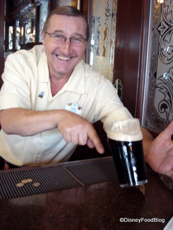 Cheers with Carl at Rose and Crown