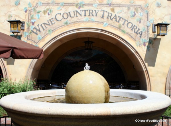 Wine Country Trattoria at Disney California Adventure in Disneyland
