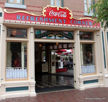 Refreshment Corner in Disneyland -- Main St. USA