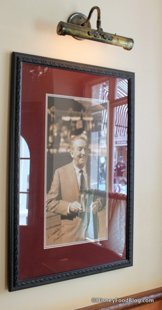 A Picture of Walt Disney Hanging in Carnation Cafe