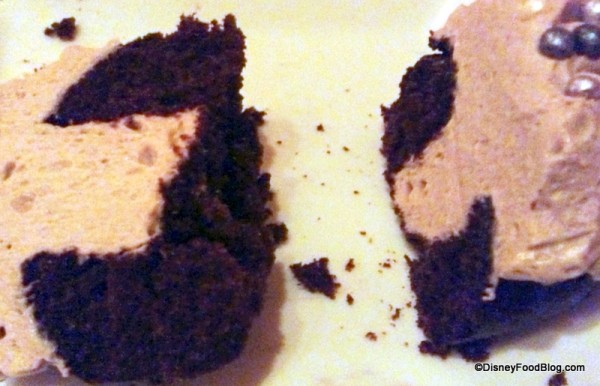 Cross section of The Master's Cupcake
