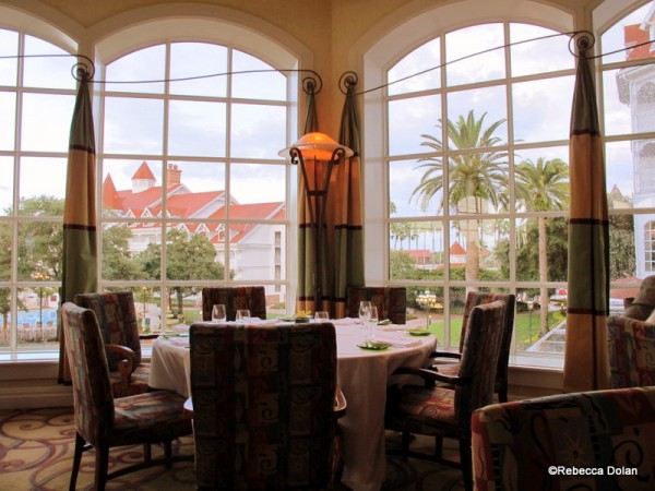 Looking out over the Grand Floridian's court yard