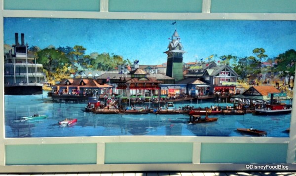 Artwork depicting the future Disney Springs