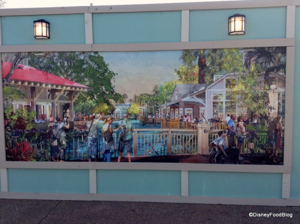 Artwork depicting the future Disney Springs