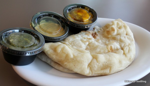 Naan with Dipping Sauce