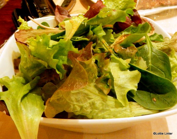 Side salad, served with steak dishes