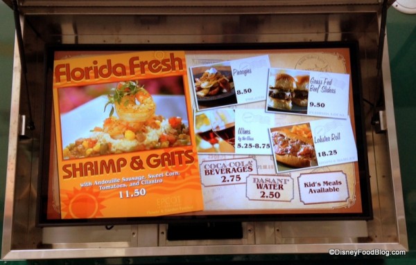 Florida Fresh Outdoor Kitchen Featured on the World Showcase of Flavors Food Truck Menu