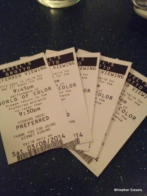World of Color Tickets