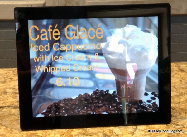 Cafe Glace sign