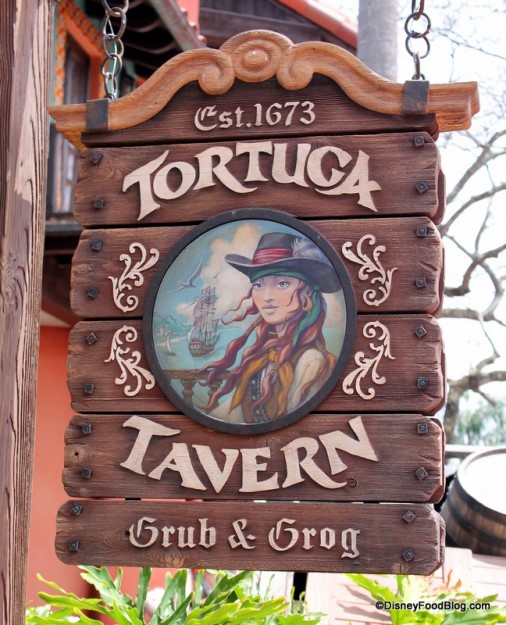 Tortuga Tavern sign