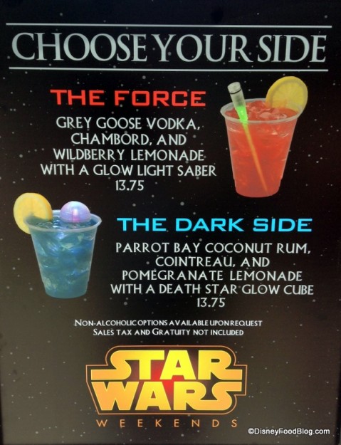 Star Wars Weekends Specialty Beverages