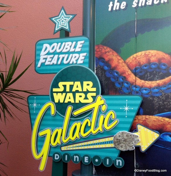 Star Wars Galactic Dine In sign