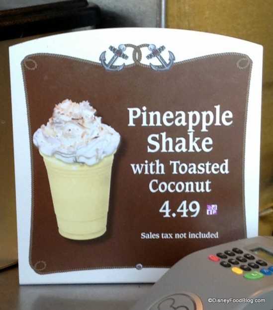 Pineapple Shake with Toasted Coconut