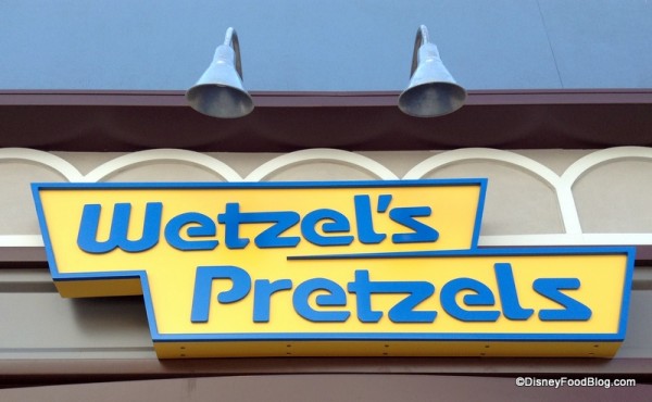 Wetzel's Pretzels sign